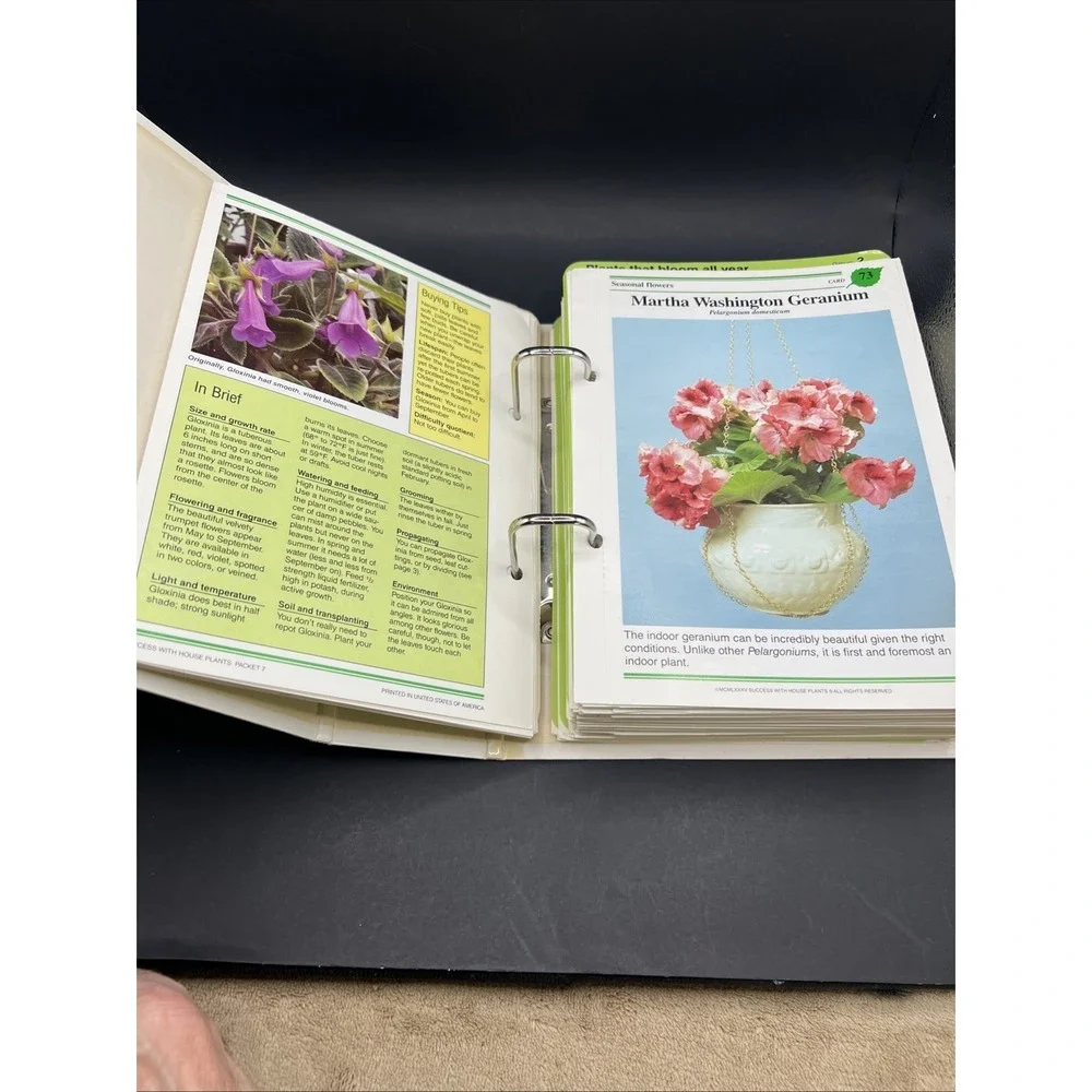 1985 Success With House Plants Gardening Hardcover Spiral Binder Groups 1-19